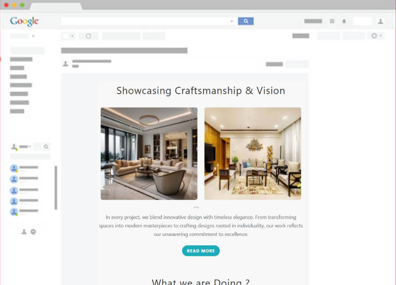 Interior Design Emailer